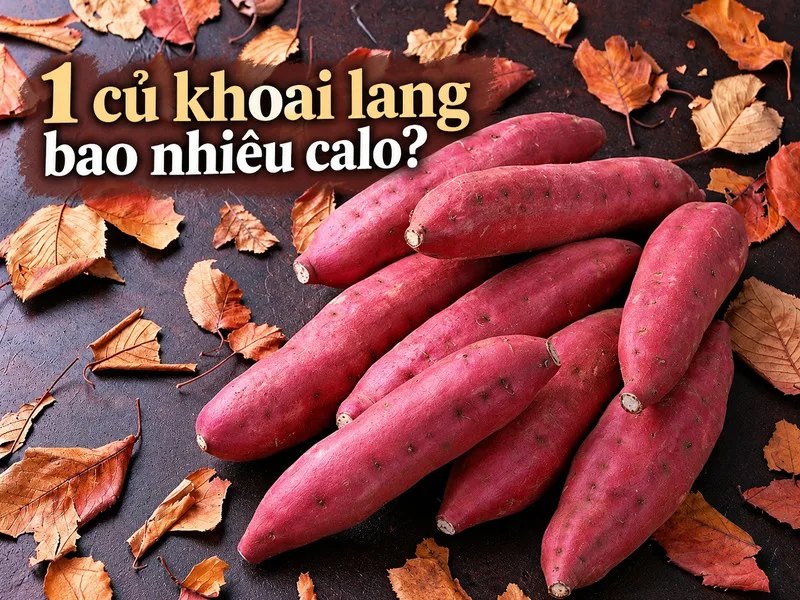 Lượng calo trong một củ khoai lang thay đổi theo trọng lượng, vì vậy củ nhỏ, vừa và lớn có thể chênh đáng kể về năng lượng.