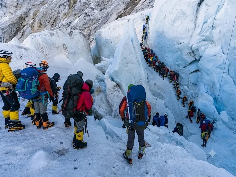 Lượng người tăng và biến đổi khí hậu khiến bảo tồn môi trường Everest ngày càng trở thành vấn đề được quan tâm.